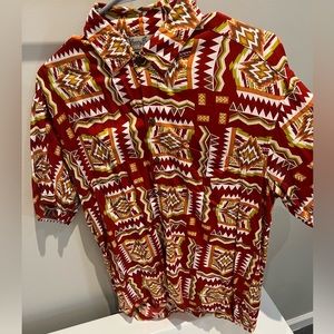 Kenny Flowers the Bonfuego short-sleeve button up
